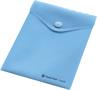 Document holder bag, A6, PP, snap, 160 micron, PANTA PLAST, pastel blue